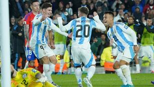 Golazo de la Selección Argentina a través de un gesto técnico de Lautaro Martínez y definición de Mac Allister. / Gentileza.