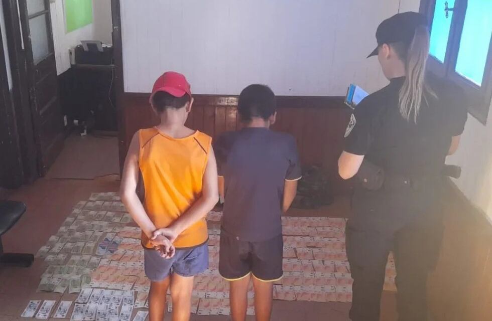 Dos menores fueron detenidos por robar casi medio millón de pesos en Campo Viera