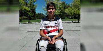 El joven quedo parapléjico luego del accidente ocurrido en septiembre de 2016.