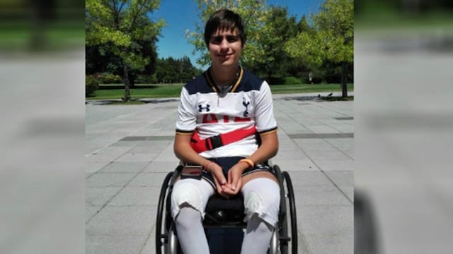 El joven quedo parapléjico luego del accidente ocurrido en septiembre de 2016.