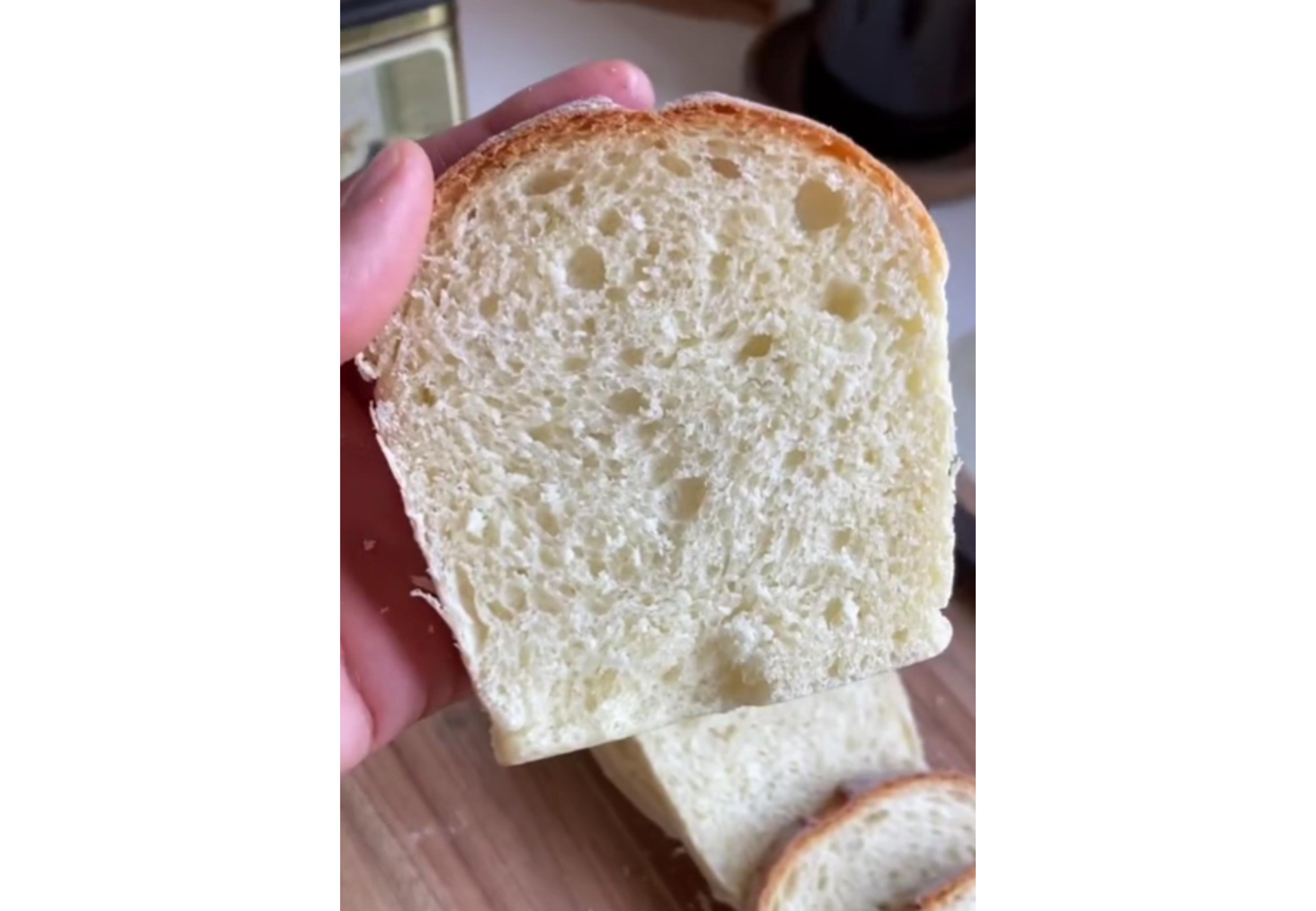Así queda el pan casero tipo artesano.