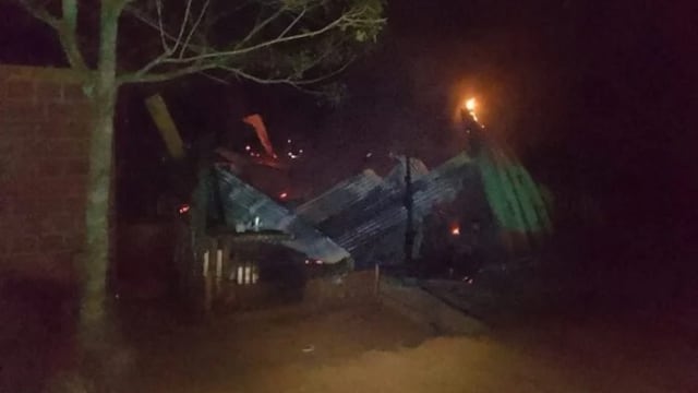 Incendio en vivienda de Jardín América