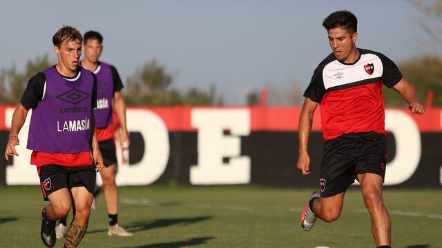Entrenamiento de Newell's en la previa al partido con Lanús. (Newell's)