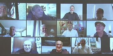 Los campeones del Mundo en México 1986 hablaron por videollamada.