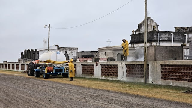 Trabajos en el Cementerio de Humberto Primo