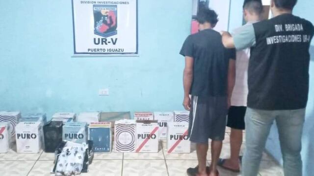 Quedaron filmados cuando robaban un depósito.