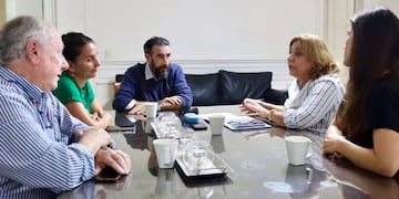 Dirigentes del gremio se reunieron con la ministra Sonia Martorano en junio.