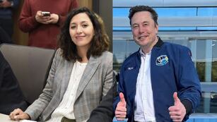 “Hay empresarios multimillonarios desesperados por venir a llevarse el litio de nuestro país" dijo la diputada Leila Chaher. A la derecha, el magnate Elon Musk, director general de Tesla y SpaceX.