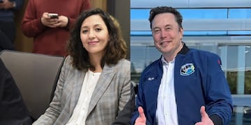 “Hay empresarios multimillonarios desesperados por venir a llevarse el litio de nuestro país" dijo la diputada Leila Chaher. A la derecha, el magnate Elon Musk, director general de Tesla y SpaceX.
