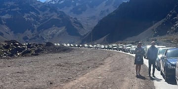 Cinco horas de demoras en el Paso Cristo Redentor.