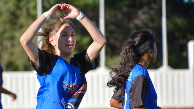 Sofía Mattos convirtió el gol de la victoria de Puerto Belgrano ante Municipales. (Foto: Círculo Central).