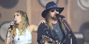 miley cyrus y su padre