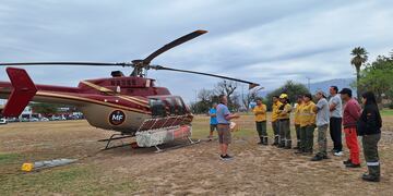 Capacitación avanzada para brigadistas de Catamarca en manejo de recursos aéreos.