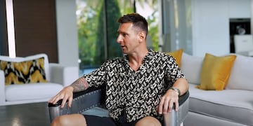 Messi en la entrevista en Olga, con Migue Granados (Captura)
