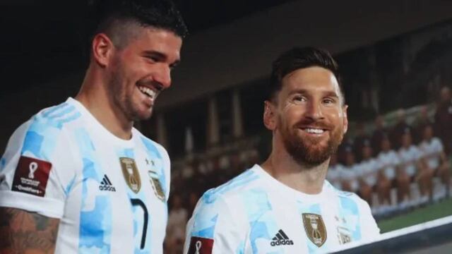 El divertido reclamo de Lionel Messi a Rodrigo De Paul.