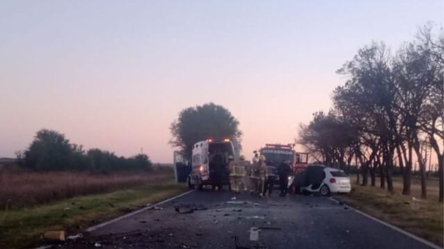 El tremendo impacto se registró en la ruta 35, cerca de la ciudad de Río Cuarto. (Policía)