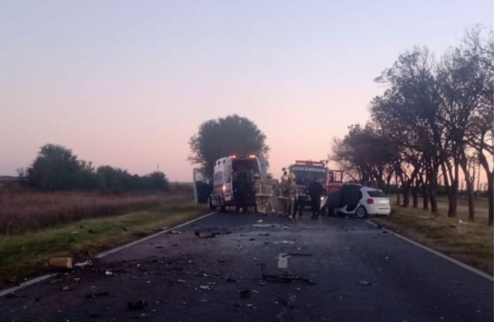 Tragedia al sur de Córdoba: un muerto en un impactante choque frontal