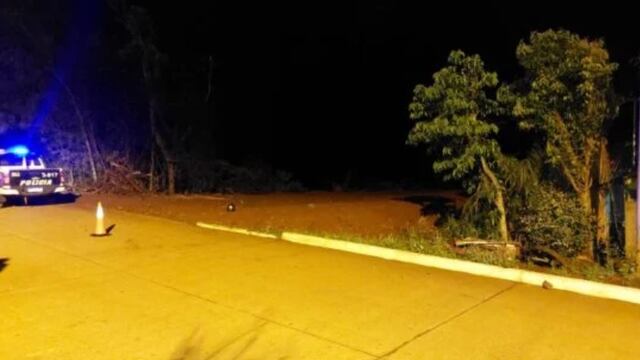 Adolescente despistó con su motocicleta en Colonia Aurora.