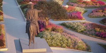 Imágenes de lo que será el parque General Bustos, que se emplazará en la zona noroeste de la ciudad, entre el río Suquía y Circunvalación (Prensa Gobierno de Córdoba).