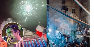 Rodrigo dijo presente en los festejos de Nápoles.