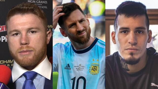 El boxeador chubutense Ezequiel Matthysse (a la derecha) defendió a Lionel Messi tras la acusación de Canelo Álvarez ( a la izquierda).