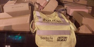 Material secuestrado por la Agencia Provincial de Seguridad Vial