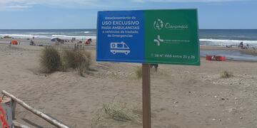 Claromecó cuenta con espacios exclusivos para el estacionamiento de ambulancias