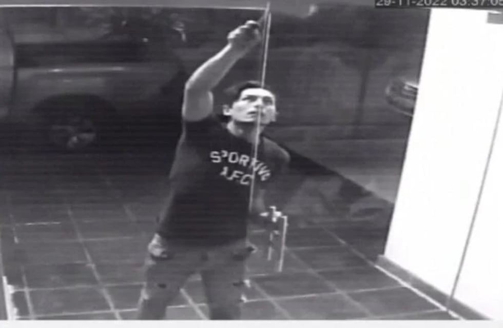 Cámara de seguridad captó el robo en un local de ropa en Posadas y las imágenes fueron compartidas en redes sociales