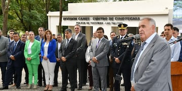 Legisladores e intendentes del interior acompañaron a Jaldo en una puesta en marcha que refuerza la lucha contra el narcotráfico.