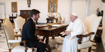 "En nombre de los magistrados y funcionarios que represento, agradezco el encuentro, cordial y cercano, con Su Santidad, que representa un hito significativo en la historia de nuestra Asociación", dijo el juez Basso.