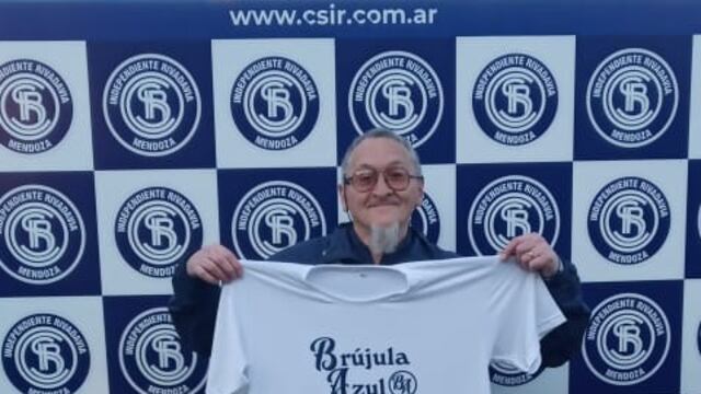 Miki Benegas, autor del libro Brújula Azul donde revive momentos históricos junto a su Independiente Rivadavia.
