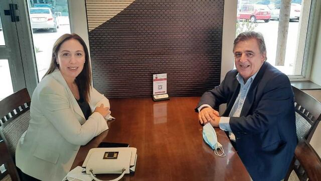 La ex gobernadora con Mario Negri, y en favor de sostener la unidad en el espacio.