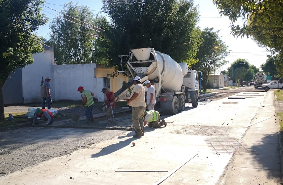 Pujato continúa con el plan de pavimentación que se había propuesto