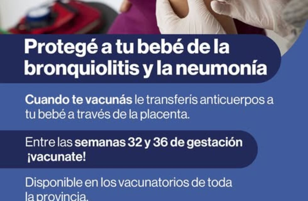 Inicia la Campaña de Vacunación contra el Virus Sincicial Respiratorio para embarazadas