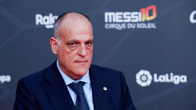 El presidente de La Liga desmintió a Joan Laporta sobre la negociación de Lionel Messi.