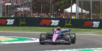 Franco Colapinto en el circuito de Imola (Captura)