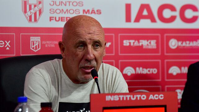 La presentación de Daniel Oldrá como entrenador de Instituto. (Pedro Castillo / La Voz)