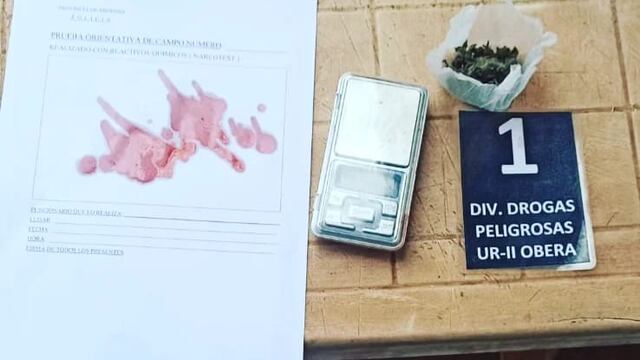 Hallan marihuana oculta en un paquete de yerba en Oberá.