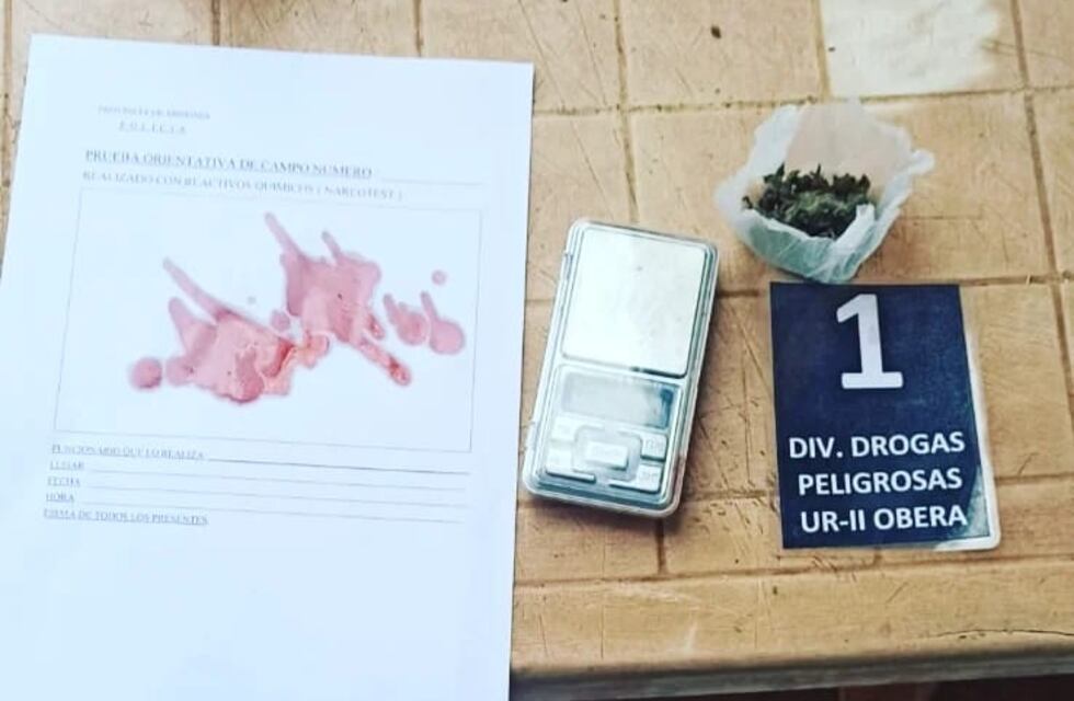 Hallan marihuana oculta en un paquete de yerba en Oberá