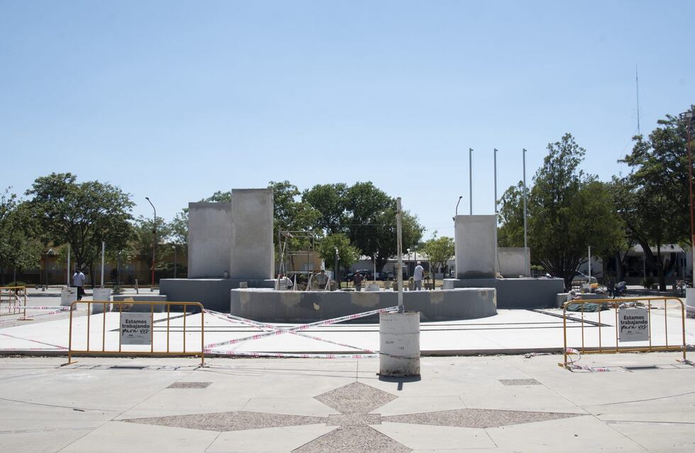 La obra de la Plaza 25 de mayo estaría finalizada en un 70%
