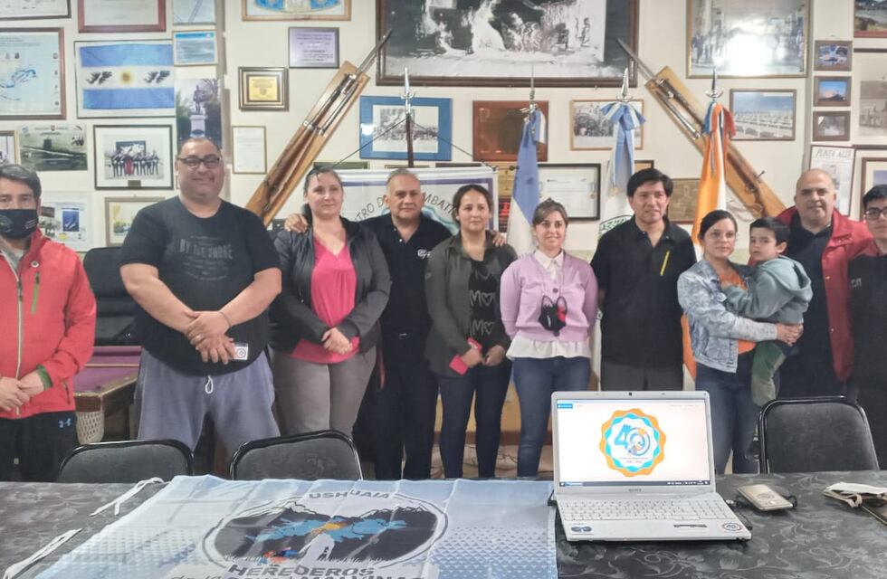 Malvinas: Herederos de la Causa Malvinas de Ushuaia oficializaron logo por los 40 años de la Gesta