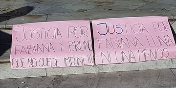 Marcha en Rafaela por el femicidio de la sanjuanina Fabiana Luna