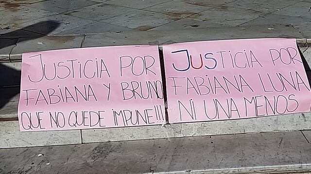 Marcha en Rafaela por el femicidio de la sanjuanina Fabiana Luna