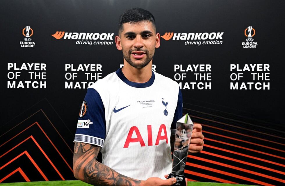 Triunfo cordobés en Bilbao: Cuti Romero se consagró campeón de la Europa League