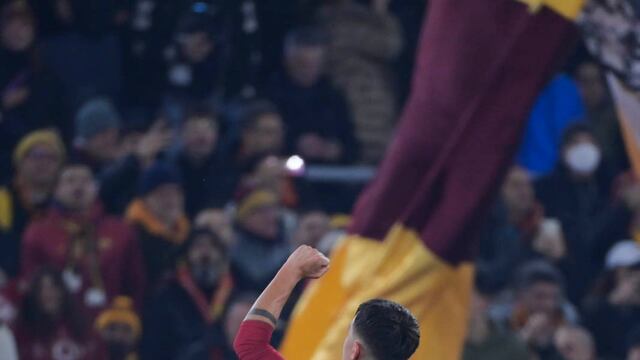 El cordobés le dio el triunfo a la Roma y celebró en sus redes sociales.