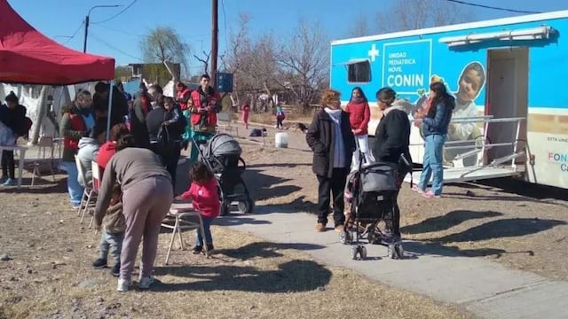La unidad pediátrica móvil de Conin Argentina estuvo en San Rafael.
