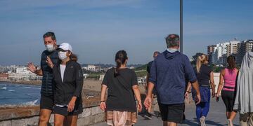 Mar del Plata sostiene un descenso en la curva de contagios de coronavirus. foto Télam