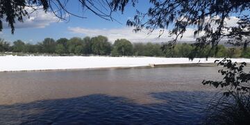 Se registraron abundantes precipitaciones este viernes, con caída de granizo en Nono y alrededores