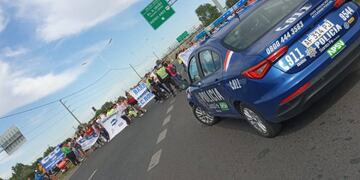 Avenida Circunvalación quedó bloqueada después de las 9 a la altura de calle España.