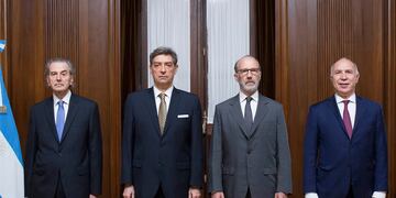 Los jueces del Máximo Tribunal.